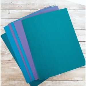 Hanging File Folders Color Coordinated 6 Pack Letter Size Office Supply Organize
